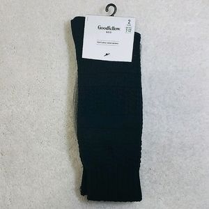 Goodfellow 2pk Textured Crew Socks